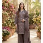 ZYNC Luxury Lawn unstitch Printed collection FZ-4