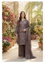 ZYNC Luxury Lawn unstitch Printed collection FZ-4