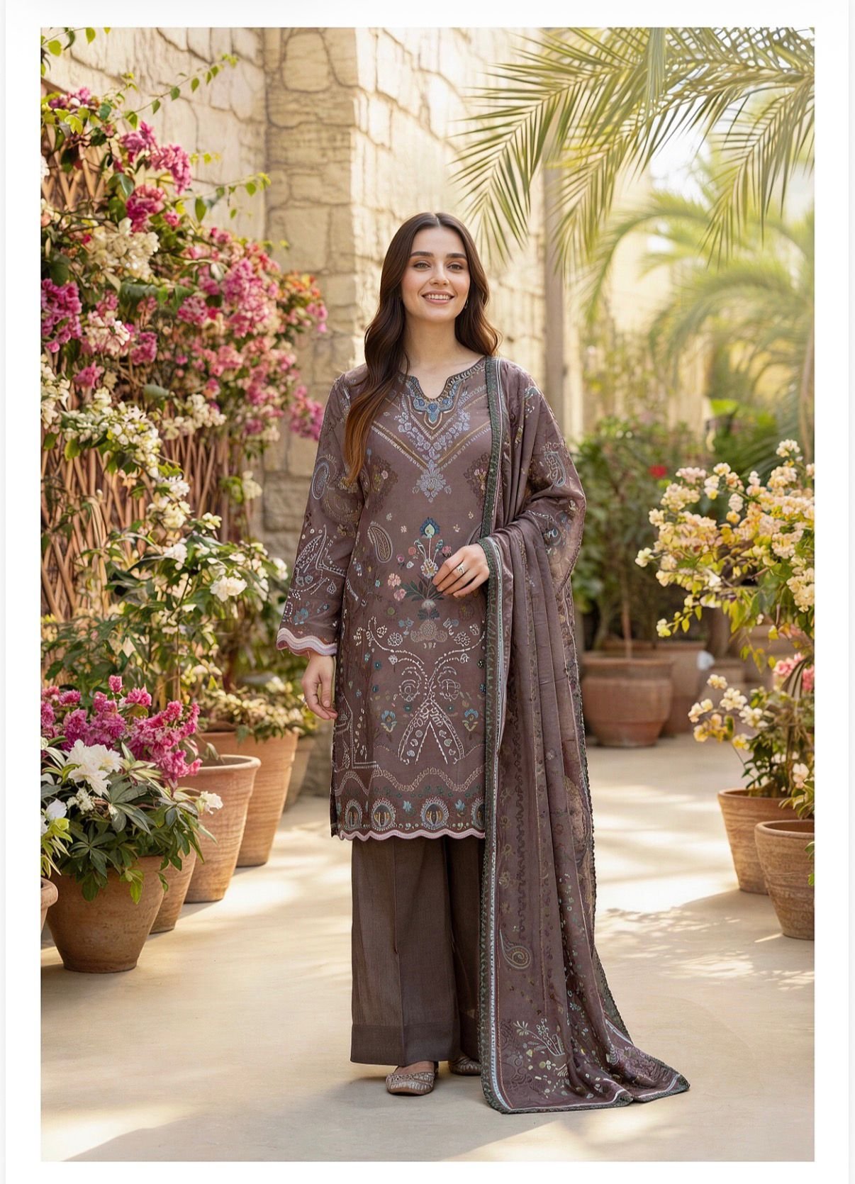b6bf18a8-c6b7-4a7e-a6b8-47633f40de19 ZYNC Luxury Lawn unstitch Printed collection FZ-4 - Image 1
