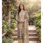 ZYNC Luxury Lawn unstitch Printed collection FZ-5