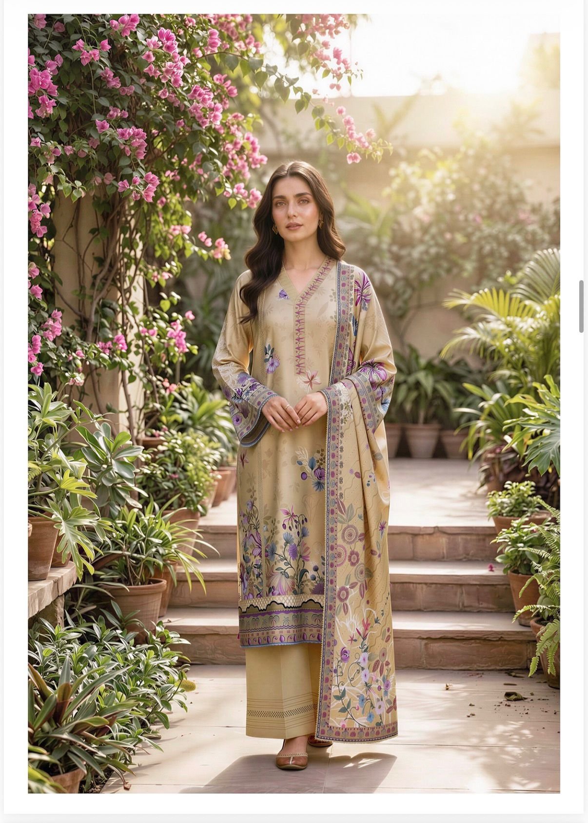 ef2c05ef-8814-4455-a614-38a5b8f20a50 ZYNC Luxury Lawn unstitch Printed collection FZ-5 - Image 1