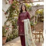 ZYNC Luxury Lawn unstitch Printed collection FZ-12