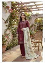 ZYNC Luxury Lawn unstitch Printed collection FZ-12