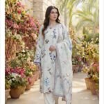 ZYNC Luxury Lawn unstitch Printed collection FZ-6