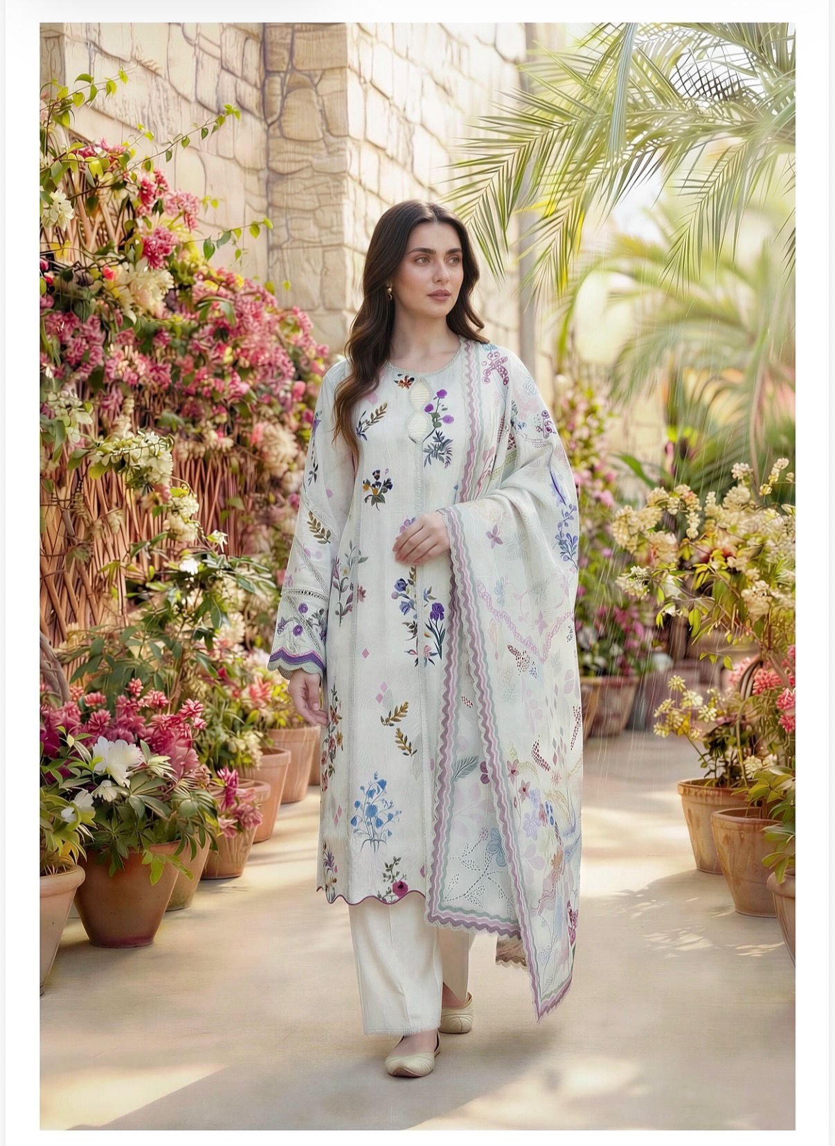 fd478268-e311-4716-8661-a0e3c06f0111 ZYNC Luxury Lawn unstitch Printed collection FZ-6 - Image 1
